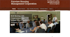 Desktop Screenshot of fairviewhousing.org